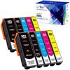 LxTek Cartucce d'inchiostro 26XL compatibili con Epson 26 26 XL per Epson Expression Premium XP-510 XP-520 XP-600 XP-605 XP-610 XP-615 XP-620 XP-625 XP-700 XP-720 XP-710 XP-800 XP-810 XP-820