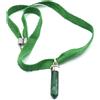 Ethnos Barcelona Collana corta con pendente in malachite e argento. Lunghezza: 43 cm.