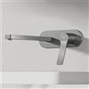 EMKE Rubinetto per lavabo da incasso, antracite opaco, 2 fori, montaggio a parete, con aeratore, rubinetto da bagno, da incasso, per lavabo e vasca da bagno, miscelatore monocomando 28,8 x 21 x 7 cm