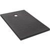 Jacob Delafon E62303-AGM - Piatto Ipso 120 x 80 x 3,5 cm, colore: Grigio antracite