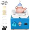SenDeluz Tornio per Ceramica, Tornio per Argilla 2000 RPM velocità Regolabile Ruota di Ceramica Elettrica con Bacinella Staccabile e Strumenti di Argilla Fai-da-Te, Tornio Ceramica per Bambini e Adulti