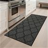 COSY HOMEER Tappeto da cucina antiscivolo, 60 x 120 cm, lavabile in lavatrice, per corridoio, cucina, lavanderia, ingresso, grigio scuro