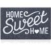 AAZZKANG Home Sweet Home Zerbino con retro in gomma antiscivolo, per esterni e interni, ultra assorbente per fango, facile da pulire, per porta d'ingresso, grigio