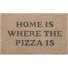 Lzuso Zerbino per ingresso esterno Home Is Where the Pizza Is Doormat antiscivolo in gomma per casa, interno, esterno, patio, ingresso, aree ad alto traffico, divertente tappetino di benvenuto