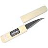 Ikeuti Coltello Artsianal giapponese Kiridashi greffoir da macellaio, lama curva in carbonio, forgiato a mano in Giappone, colore: nero