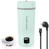 HNCY Bollitore Elettrico da Viaggio, Bollitore da Viaggio piccolo 450ml, Bollitore elettrico portatile con 6 Impostazioni di Temperatura, 5 Minuti Ebollizione Rapida, 304 per Tè,Latte,Caffè