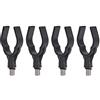 Alomejor 4 Pezzi Porta Canna Pesca a Forma di U Supporto per Canne da Pesca Rod Holder con Poggia Testa Accessorio Attrezzatura Pesca