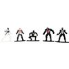 Jazwares Marvel Spider-Man, confezione da 5 pezzi - Nano Metalfigs 4 cm 99253 da collezione in metallo Diecast di alta qualità, piccoli personaggi perfetti per ogni collezionista