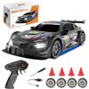 Siereolly Auto telecomandata 1:24 Scale Drift Car 4WD 2.4GHz RC Drift Auto 20KM/H Auto da corsa ad alta velocità con due batterie, luci a LED
