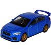 Welly Subaru Impreza WRX STI Colore blu Scala 1:36 (12cm) Modello in scala Porte di apertura in metallo pressofuso Pullback Go Action Prodotto con licenza ufficiale