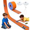 ACELIFE Autocarri flessibili, 4,5 m, incluse 4 auto, rampe portatili, per auto da 1/64°, giocattolo regalo per bambini a partire dai 3 anni in su