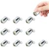 LATRAT 10 pezzi Mini luci LED bianche, piccole luci LED con batterie, piccole luci LED in miniatura per la decorazione di feste di compleanno bar fai da te casa delle bambole, luce bianca