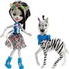 Enchantimals, Bambola Zelena Zebra con Animale, Giocattolo per Bambini 4+Anni, FKY75