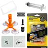 Vanwoke Kit Riparazione Parabrezza Auto,Kit Riparazione Vetro Auto Ripara Vetro | Riparazione Resina e Siringhe Pressione Kit Riparazione Parabrezza per Riparare Le Incrinature,Scheggiature,Fessure e Graffi