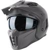 VINZ Kioto Casco Jet / Streetfighter | Certificato ECE 22.06 | Casco Moto / Scooter con Visiera Parasole | Mentoniera rimovibile | nelle taglie dalla XS-XXL