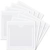ANDSHUAI 8pcs Porta assicurazione auto adesivo,Porta Biglietti Parcheggio,Portabollo per Auto,Porta Bollo Adesivo Parabrezza Trasparenti,Permesso,Parcheggio Biglietto,Disabilità Permessi(10,5*10,5cm)