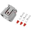 Hihaha Connettore Spina Presa Alternatore No.9098011349 per Toyota/Connettore Terminale Femmina Interno/Serie in Plastica Impermeabile 2.2mm / 1 Set Grigio 3 Pin