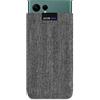Adore June Business Custodia compatibile con Galaxy S25 Ultra / S24 Ultra / S23 Ultra / S22 Ultra, Materiale Caratteristico con Display di Pulizia Effetto, Grigio/Nero