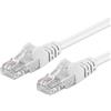 PremiumCord Cavo Patch Cat 5e UTP, 1Gbit/s, Cavo Ethernet, LAN, RJ45 Connettori, Flessibile e Robusto, AWG 26/7, Conduttori 100% CU, Bianco, 2 m