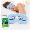 Mevsim Store Kuromi Maschera Dormire Peluche - Maschera Occhio Morbido & Occhiali Da Letto per Donna e Ragazza - Maschera Da Notte per Dormire, Viaggi, Relax & Riposare - Dolce Kawaii Design - Perfetto come idea