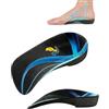 QBK Plantari Ortopedici 3/4 per Piede Piatto con Supporto Arco Alto, Solette per Fascite Plantare e Spina Calcaneare - Uomo e Donna, XL