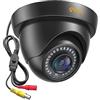 Anlapus 1080P Telecamera Esterna Cablata, 2MP Videocamera Analogica AHD/960H/CVI/TVI per DVR Kit Videosorveglianza, 20M Visione Notturna, Alimentatore NON incluso