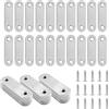 Xiaomoyu 20 Pz Piastra Staffa Angolare Piatta, Staffe Piatte Angolari-60 x 15 mm
