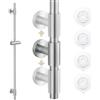 KES Asta Doccia Saliscendi Adesiva Saliscendi Doccia Acciaio Inossidabile 18/8 Asta Doccia con Supporto Doccia Regolabile 100CM Spazzolato, F209S100DF-BS