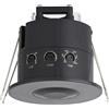 SEBSON Sensore Movimento Esterno da Incasso - Portata 2-6m/360° - Montaggio a Soffitto, Sensore PIR, Programmabile, Rilevatore di Presenza, 3 Fili