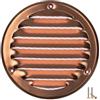 LIRAST Ø 100mm Rotonda Griglia di Ventilazione in Rame - Griglie D'Aerazione con Rete Anti Insetti