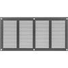 LIRAST 400x200mm Griglie D'Aerazione/Ventilazione in Metallo Zincato - Griglia D'aria con Rete Anti Insetti