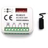 Generico RICEVENTE CENTRALINA RADIO UNIVERSALE CON TELECOMANDO MULTI MARCA CANCELLO GARAGE PORTONE AUTOMATICO 2 CH FISSO E ROLLING CODE 9/30V 433 868 MHZ AC/DC