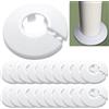 MejaRizon 20 pezzi di rosetta per tubi di riscaldamento, 16 mm (sono disponibili quattro diverse dimensioni) Rosette singole per tubi dei termosifoni, copertura per tubi di riscaldamento in polipropilene