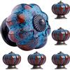 Gangying Pomelli per Mobili Vintage，Pomelli in Ceramica Per Armadietti a Forma di Zucca Pomello Rotondo Vintage Per Casa, Ufficio, Armadio da Cucina, Cassetti e Armadi Blu 6 Pezzi