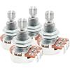 Musiclily Alpha A25K Mini Potenziometro Metrico Split Standard Shaft 9,5mm Audio Taper Pots per Pickup Attivi Chitarra Elettrica Basso(Set di 4)