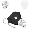 UNICRAFTALE Plettro Per Chitarra I Pick You Accessori per Chitarra A Plettro con Pelle PU Marrone Sabbia 1pc Plettri Chitarra Elettrica In Acciaio Inossidabile Portachiavi Regali Personalizzati
