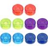 QUARKZMAN 10 Pz Copriinterruttori Pedali Rosso Verde Blu Blu Scuro Viola | Chitarra Tappi Pulsanti Plastica Copertura Superiore Interruttore 3/8, per Pulsanti Pedali Effetti Chitarra