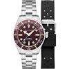Spinnaker Uomo 40 mm Spence 300 Orologio automatico con cinturino in acciaio inossidabile massiccio SP-5097, Bordeaux, Bracciale