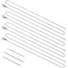 UNICRAFTALE 20pz Circa 45 cm (17.7 Pollici) 304 Catenina in Acciaio Inossidabile conusura A Moschettone Placcatura Sottovuoto Classica Catena Semplice Collana A Catena in Acciaio Inossidabile