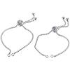 UNICRAFTALE 10 pz 230mm Regolabile 304 Cinturini in Acciaio Inossidabile Scatola Rotonda Catena Slider Catene Estensori con estremità A Sfera per Donne Ragazze Semi Finiti Braccialetti Fai da Te
