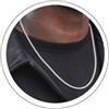 RANKEEF Catena In Argento A Forma Di Grano Da 3/5 Mm,Collana Uomo Acciaio, Impermeabile, Collana Uomo Argento