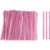 QUARKZMAN 500pz Sacchetto Twist Ties 4 Twist Ties in Plastica Riutilizzabili per Pane Dolci Torta, Rosa Chiaro