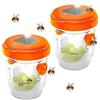 mizikuu Trappola Per Vespe, 2 Pezzi Trappola Calabroni Bottiglia Da Appendere Catcher per Insetti Zanzare Mosche Frutta Trappola Naturale per Esterni per Casa, balcone e Giardino, Arancione