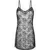 Dorina Vestito/Sottoveste in Pizzo Origins - Non Imbottito, Spalline Regolabili, Dettaglio Fiocco, Bordo in Pizzo Totale, Lingerie, Nero