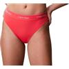 Calvin Klein Donna Slip Bikini con Fascia con Logo, Rosa (Punch Pink), S