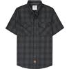Dubinik® Camicia bambù Camicia Uomo Maniche Corte Regular Fit Casual Quadri Taschino Traspirante Camicia Maniche Corte Uomo Blu Marino XL