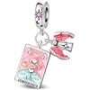 TINSLO Bead Charm Ciondolo Argento Sterling 925 con Cubic Zirconia Pendenti per Pandora Braccialetti, Compatibile con Braccialetti e Collane europei