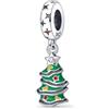 TINSLO Bead Charm Ciondolo Argento Sterling 925 con Cubic Zirconia Pendenti per Pandora Braccialetti, Compatibile con Braccialetti e Collane europei