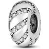 TINSLO Bead Charm Ciondolo Argento Sterling 925 con Cubic Zirconia Pendenti per Pandora Braccialetti, Compatibile con Braccialetti e Collane europei