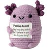 DvBCNMe Axolotl Positivo all'uncinetto, Dolce Piccola maglia Animali all'uncinetto Axolotl, Giocattolo all'uncinetto, regalo incoraggiante per feste